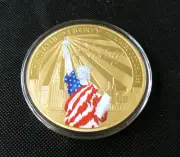 American Mint Liberty Shining The Light Colorized 70mm Proof Coin w/COA
