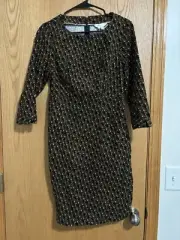Boden Coraline Dress In Country Hare Bunny Pattern Corduroy