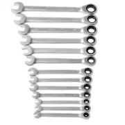 6-18mm Flexible Reversible Ratchet Wrench Ratcheting Socket Spanner Open End