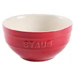 全新 德國 雙人牌 STAUB 餐碗 沙拉碗 陶瓷碗 紅色 12CM 400ML