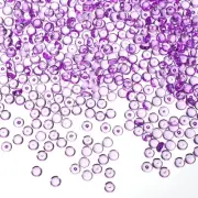500G(1.1LB) Mini Acrylic Flat Marbles 7mm Vase Fillers Gems Decor Purple