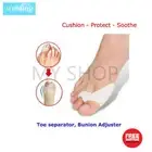 1 Pair of Silicone Gel Bunion Guard Protector, Toe Separator & Spacer Combo