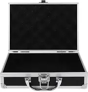 MINAOLULUS Portable Briefcase with Safety Clasp Multifunctional Tool Storage Case Capacity for Accessories Shockproof Lightweight Design for Daily Use