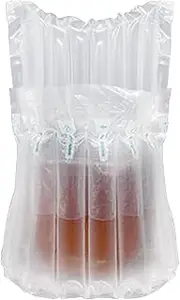 Travel Wine Bottle Protector - Packaging Bubble Bag Set of 50 | Shockproof Protector Cushion Sleeves for Wine Transportation Moving Packaging