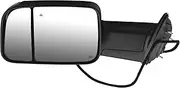 Uritue Left Driver Side Tow Mirror fits for 2019-2022 Ram 2500 3500 2019-2020 Ram 4500 5500 Support Power Glass Adjustment Power Heated with Turn Signal Puddle Light Driving Light with Temp Sensor