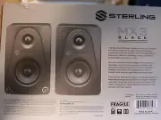 Sterling Audio MX3 2-Way Monitor Speakers - Black/Silver