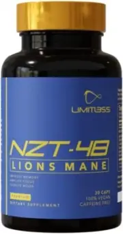 NZT-48 Premium Brain Booster - Nootropic - Brain Supplement for Memory + Focus