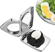 Hard Boiled Egg Slicer,Anti-Slip Fruit Slicer | Stainless Steel Mushroom Cutter for Kiwifruit Strawberries, Soft Fruit Slicing Tool
