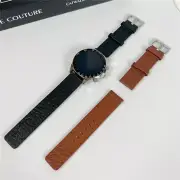 22mm Soft Cowhide Leather Strap Band for Samsung Galaxy Watch 3 45mm 46 Gear S3