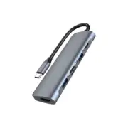 High Speed ​​USB Hub Type-C to 6 Port Splitter Docking Station to USB