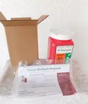 Stericycle Sharps Disposal System 1.4 Qt Biohazard Shipping Container Box New