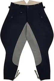 [militaryharbor] WWII German Elite Marine Navy Blue Wool Riding Breeches