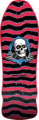 Powell Peralta Geegah Ripper Red Stain 9.75 Old School Skateboard Deck