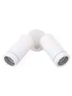 Beacon Lighting Sentinel 2 Light Exterior Wall Spot With Sensor In White