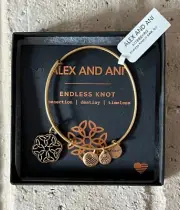 Alex and Ani Endless Knot Bangle Bracelet NEW NWT