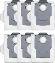 6 Pack Dust Bags for Roborock S8 MaxV Ultra, S8 Max Ultra, QRevo, Qrevo MaxV, Saros & More Robot Vacuums – Disposable Self-Sealing Spare Replacement Vacuum Bags for Roborock Vacuum Cleaner