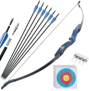 52''Takedown Bow and Arrow 30 Lbs Archery Bow and Arrow for Adults Beginners ...