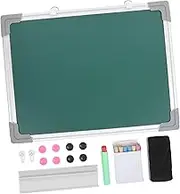 GARIOUANS 1 Set Double Sided Magnetic Chalk Board Erasable Blackboard for Writing Drawing and Notes for Home School and Office Use Accessories Included Random Color