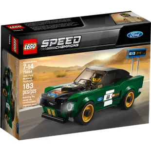 LEGO 樂高 盒組 75884 Speed Champions 極速賽車 1968 Ford Mustang 福特野馬