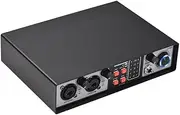 zolyet 2-in 2-out Mixer Sound Card Mixing Console Track Separation External Sound Card Computer Driver DJ Microphone Equipme 48V Phan Power Supply Black
