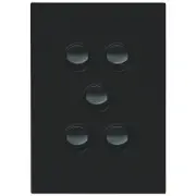 HPM VIVO 5 Gang Wall Switch - Grey