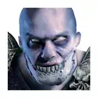 World of WarCraft Forsaken Prosthetic Kit Latex Face Jaw Zombie Rubie's 68209