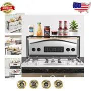 Durable 31.5” Spice Organizer Shelf with Protective Lips for Tidy Kitchens