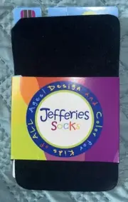 New Jefferies lightweight pima cotton Black Tights size 8-10 yrs super soft