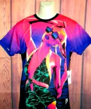 MENS NEFF NEON HORIZONS T-SHIRT SIZE M