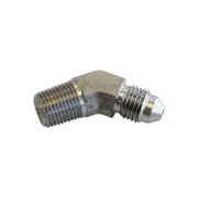 Aeroflow Stainless Steel 45 Degree NPT Male To AN Fitting 1/8" NPT To Male -3AN