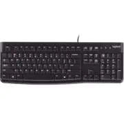 LOGITECH K120 Keyboard Quiet typing Spill-resistant Durable keys Thin Profile