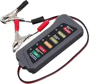 EZONEDEAL Car Battery Tester 6 LED Indicators Digital 12V Multi Functions Alternator Tester for Car Motorbike