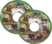 Wheelchair Spoke Guards Stickers BLACK LABRADOR DOGS Personalised Name