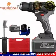 Thunder Tools 21V Electric Cordless Drill Impact Hammer Drill Screwdriver Tools