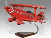 Pitts S-2S G-EWIZ Desk Wood Airplane New Model Small Scale 1/24