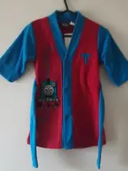 Thomas The Tank Dressing Gown Trains Size 2 Childrens with Tie Buttoned New Tag