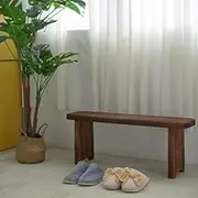 Entryway Bench,Indoor Shoe Benches,Solid Wood Storage Bench,Bed Stool,Flower Rack,Display Stand for Foyer,Mudroom,Bedroom,Hall,Entrance Indoor/Outdoor(80 * 20 * 35CM, A)