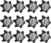 Anneome Golf Shoe Cleats Replacement 12 Pack Golf Spikes Nails for Men Sturdy TPU Running Tools Enhanced Friction for Grass Lawn