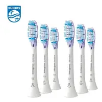 在飛比找PChome24h購物優惠-【飛利浦 PHILIPS】智能超效護齦刷頭6入-白 (HX9