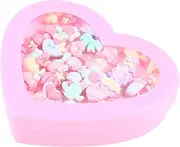 Kisangel Cartoon Plastic Ring with Heart Shaped Present for Birthday Parties Dress Up and Pretend Play Present for Little *