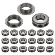 10mm(2/5 Inch) Brass Hole Eyelets, 20 Pcs Arc Surface Grommets, Black