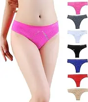[Bigood] Womens Bikini Briefs, Nylon Knickers Low Rise Hipster Panties Soft Stretchy Female Underwear