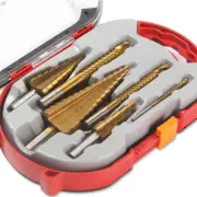 6Pcs Step Drill Bit Saw Drill Bit Set Titanium Milling Cutter For Woodworking