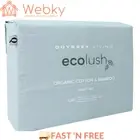 Odyssey Living Eco Lush Organic Cotton and Bamboo King Sheet Set Cloud