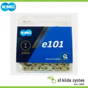 KMC Bike Chain - E101 - Single Speed - 1/2 X 1/8" X 112 Links - Gold/Gold