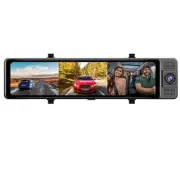 Touch Screen Dash Cam 11.26in 1080P Car DVR Recorder Front Inside Rear Camera