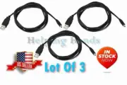 3 NEW 6ft Digital Video Camera USB Cable, Type A to Mini B 4 Pin. High Speed