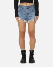 [LEVI STRAUSS AND CO] Levi Strauss And Co Women's 501 Original Denim Shorts Blue - Size 28 28 Blue