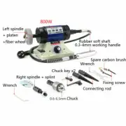 220V 800W Bench Lathe Polisher Jewelry Rock Polishing Cutting Buffer Machine
