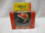DICK JOHNSON DIECAST HELMET 1:6 SCALE BOX IS SHOWING WEAR
